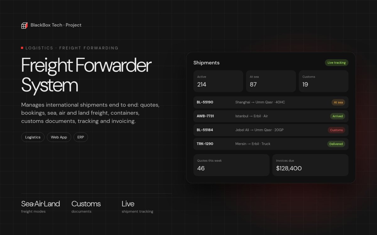 Freight Forwarder System